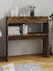 Wooden Console Table Coffee L80xW30xH80cm