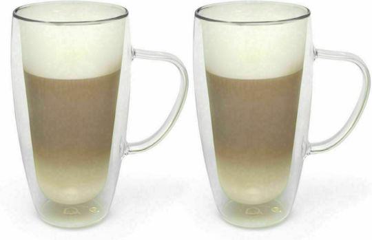 Bredemeijer Set de pahare Cafea / Cafea grecească Freddo din Sticlă 400ml 2buc