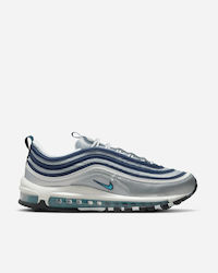 Nike Air Max 97 Women's Sneakers Metallic Silver / Chlorine Blue / White