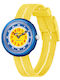 FlikFlak Kids Analog Watch Retro with Fabric Strap Yellow