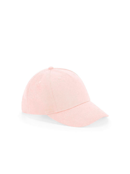 Beechfield Παιδικό Καπέλο Jockey Υφασμάτινο Ροζ