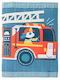 Stephen Joseph Firetruck Kids Wallet with Coins with Velcro Blue