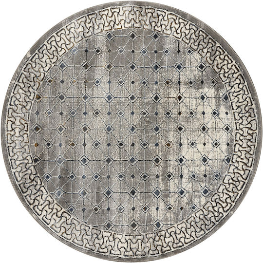 Beauty Home Spirit Art 9411 Χαλί Στρογγυλό Γκρι Φ160cm