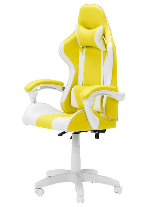 Carmen 6311 Gaming Stuhl White/Yellow
