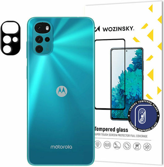 Wozinsky Full Camera Protection Tempered Glass Black for the Moto G22