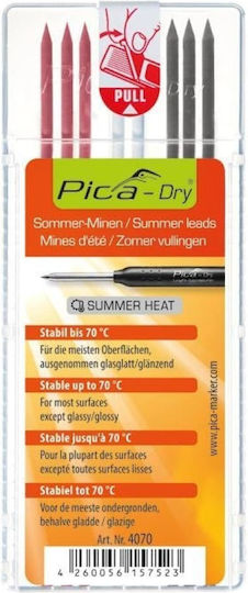 Pica 4070 Dry Summer Leads 125mm Ø2.8mm Set 8pcs