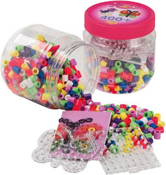 Hama Maxi Beads Plastice Mărgele Artizanale Multicolore 402buc + 2 Plăci cu ace