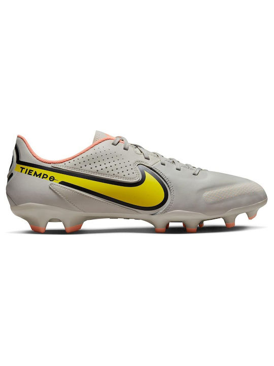 Nike Tiempo Legend 9 Academy FG/MG Χαμηλά Ποδοσφαιρικά Παπούτσια με Τάπες Phantom / Sunset Glow / Yellow Strike