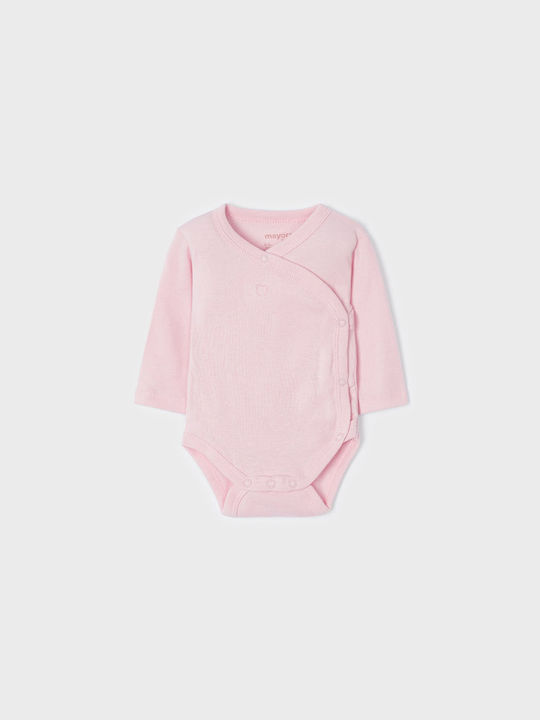 Mayoral Baby Bodysuit Underwear Set Long-Sleeved Pink