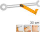 Ingco Winkelmesser Zimmerleute Kunststoff Länge 30cm mit Wasserwaage