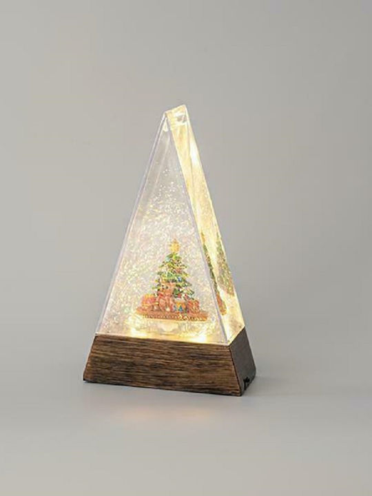 Christmas Snowball Illuminated with Trees 15x7x25.3cm