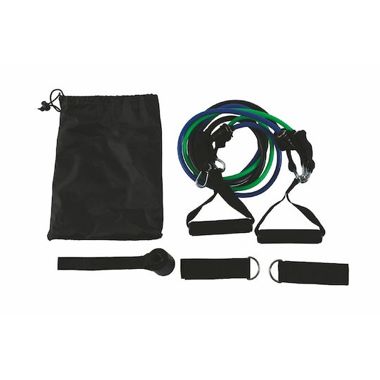 Kooper FitLover Σωληνωτά Λάστιχα Γυμναστικής με Λαβές Σετ 5τμχ Πολύχρωμα