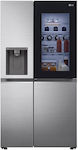 LG GSXV81PZLE Ψυγείο Ντουλάπα 635lt Total NoFrost Υ179xΠ91.3xΒ73.5εκ. Inox