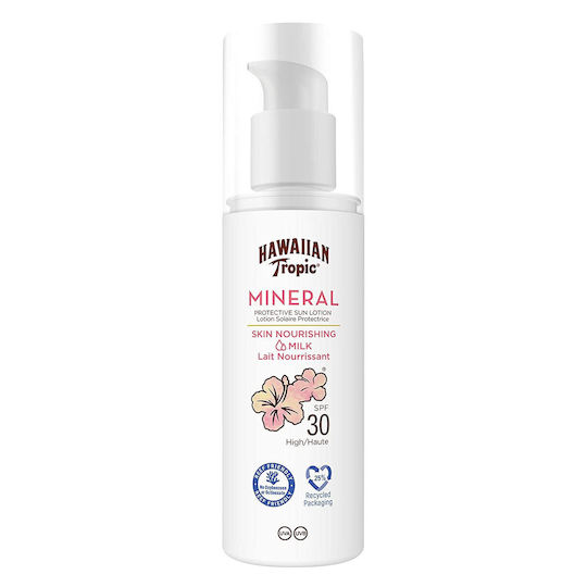Hawaiian Tropic Mineral Mineral Loțiune Solară Waterproof Pentru Corp SPF30 100ml