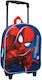 Spiderman Schulranzen Trolley Kindergarten Rot
