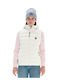Women's Short Puffer Jacket for Winter with Hood White