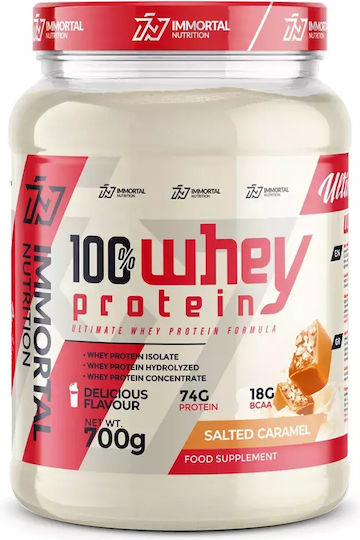 Immortal Nutrition 100% Whey Protein Πρωτεΐνη Ορού Γάλακτος με Γεύση Salted Caramel 700gr