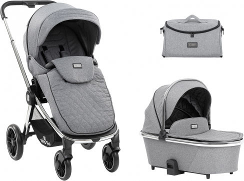 Kikka Boo Πολυκαρότσι Vicenza 2 in 1 Premium Grey