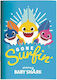 Gim Caiet Cu dungi B5 Baby Shark 1buc