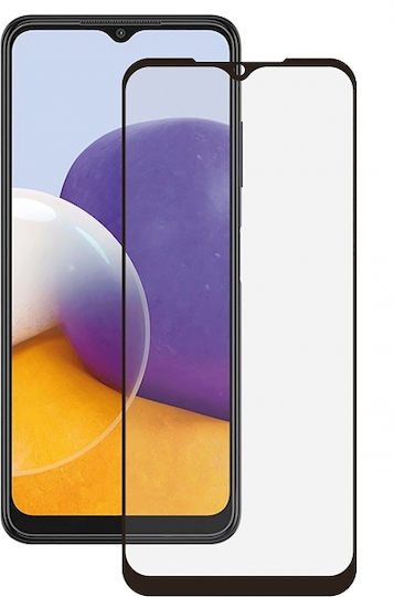 Full Glue Full Face Tempered Glass Μαύρο (Galaxy A22 5G)