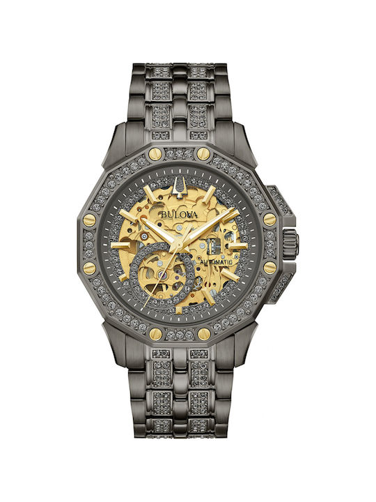 Bulova Octava Crystal Watch Automatic with Metal Bracelet Bulova Octava Crystal Watch Automatic with Metal Bracelet