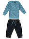 Kids Sweatpants Set Light Blue 2pcs