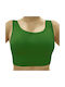 Dance Bustier for kids green Cotton