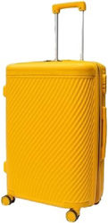 Forecast LSDQ-04 Μεσαία Βαλίτσα με ύψος 65cm σε Κίτρινο χρώμα