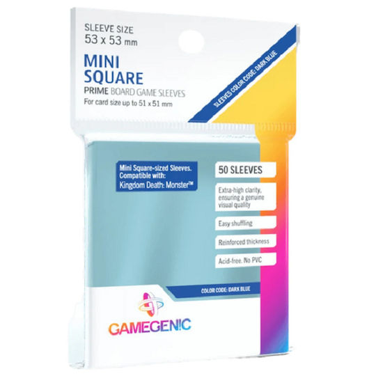 Gamegenic Game Accessory Prime Clear Mini Square 53x53mm GGS10047ML