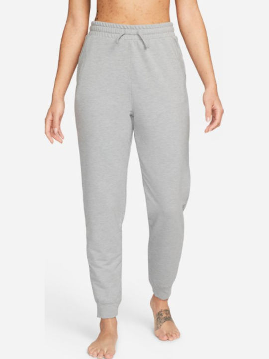 Dri-Fit Damen Jogginghose mit Jogger Fleece Grau