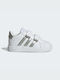 Adidas Παιδικά Sneakers Grand Court με Σκρατς Cloud White / Matte Silver / Matte Silver