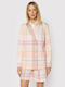 Tommy Hilfiger Madras Women's Double Breasted Blazer Checked