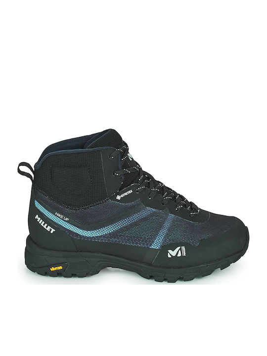 Millet Hike Up Mid GTX Γυναικεία Ορειβατικά Μποτάκια Αδιάβροχα με Μεμβράνη Gore-Tex Μαύρα