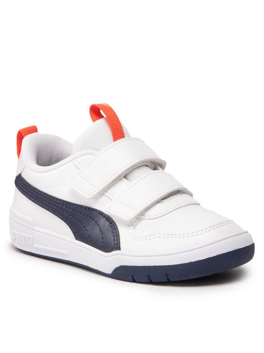 Puma Παιδικά Sneakers Multiflex με Σκρατς Λευκά