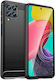 Hurtel Carbon Back Cover Silicon Negru (Galaxy M53 5G)