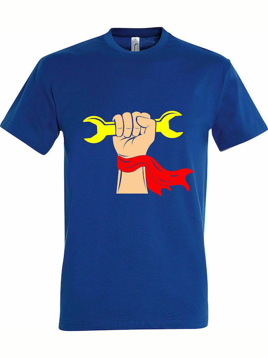 T-shirt Unisex, " Power To The People ", Royal Blue