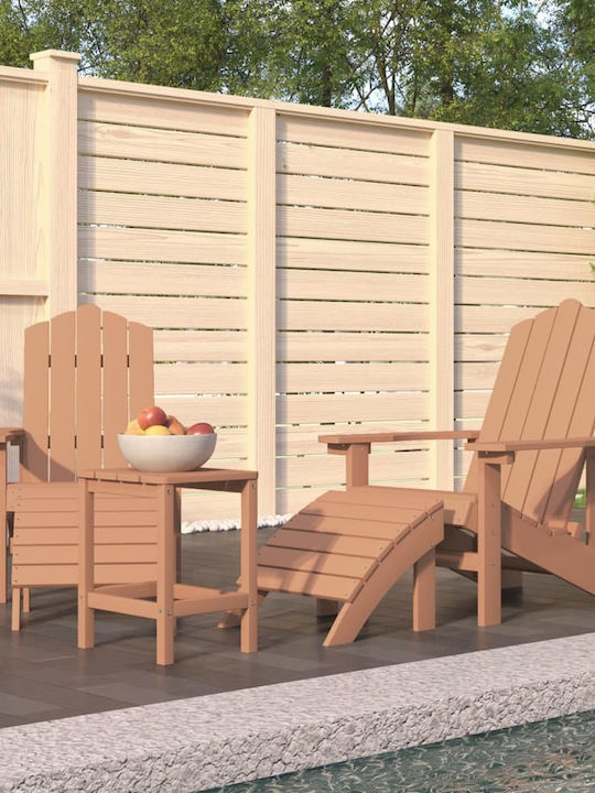 Living Room Set for Small Outdoor Spaces 3 Pieces Brown