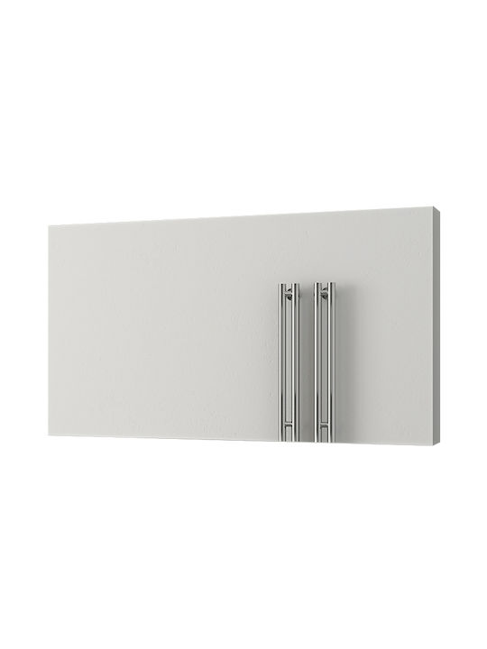 Drop Rectangular Bathroom Mirror made of Particle Board 88x50cm White