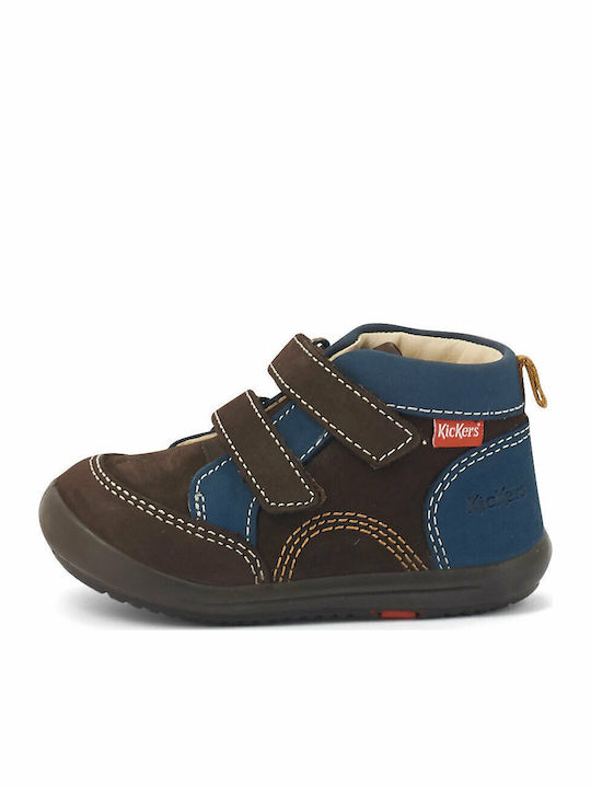 Kickers Kinop Suede Kinderstiefeletten mit Klet...
