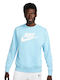 Nike Men's Sweatshirt Light Blue