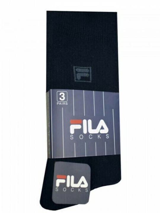 FILA Șosete Sportive Negre 3 perechi