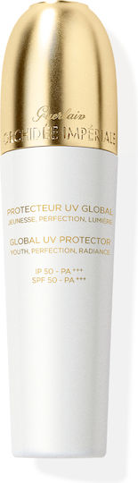 Guerlain Orchidée Impériale Brightening Global UV Protector Cremă de Față de Zi cu SPF50 pentru Reconstrucție & Imperfecțiuni cu Peptide 30ml