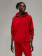 Dri-Fit Sweatshirt with Hood Red