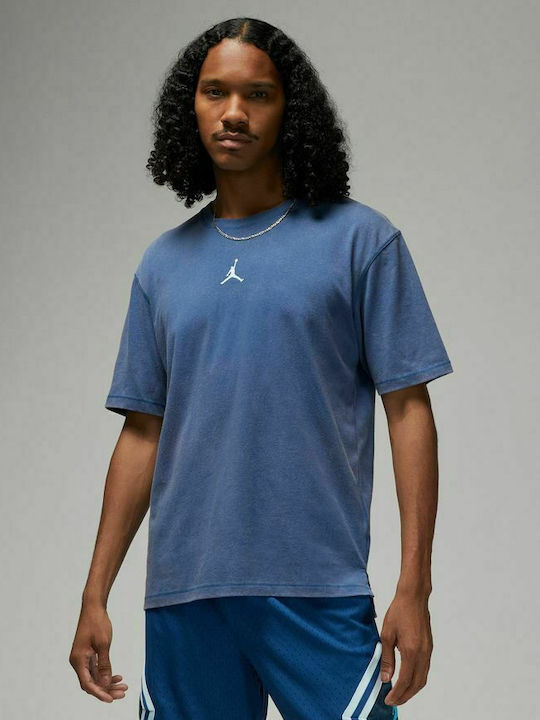 Nike Air Ανδρικό T-shirt Dri-Fit Μπλε με Λογότυπο