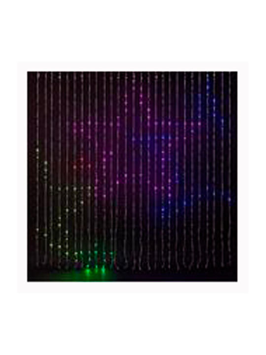 756 Λαμπάκια LED 2μ. x 200εκ. RGBW τύπου Κουρτίνα