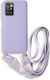 Bodycell Back Cover Silicone with Strap Purple (Redmi 10 / 10 2022)