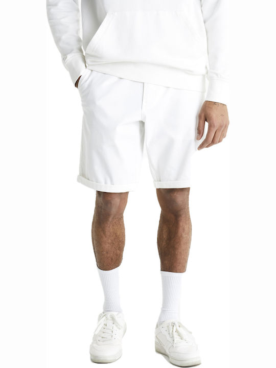 Celio Ανδρική Βερμούδα Chino Bianco