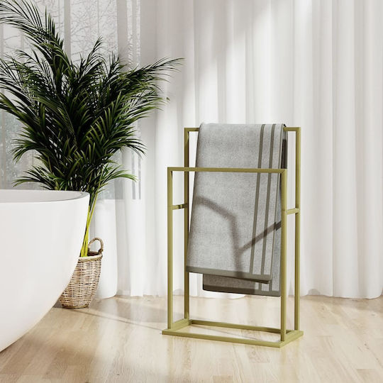 vidaXL Καλόγερος Μπάνιου Διπλός 48x78.5cm Χρυσός vidaXL Καλόγερος Μπάνιου Διπλός 48x78.5cm Χρυσός