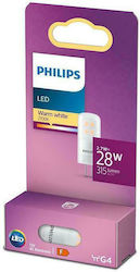 Philips Λάμπα LED για Ντουί G4 Θερμό Λευκό 315lm