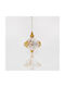 Hanging Ornament Acrylic Gold 9.2x7.9cm